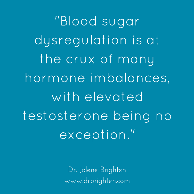 high testosterone in women causes