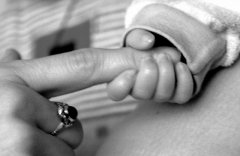 infant grab finger